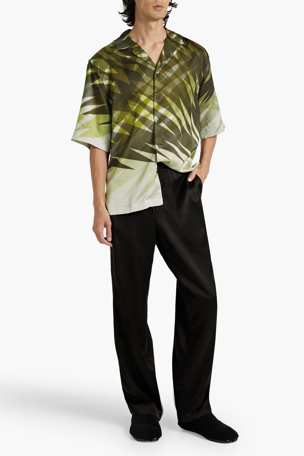 DRIES VAN NOTEN Cassi printed satin shirt