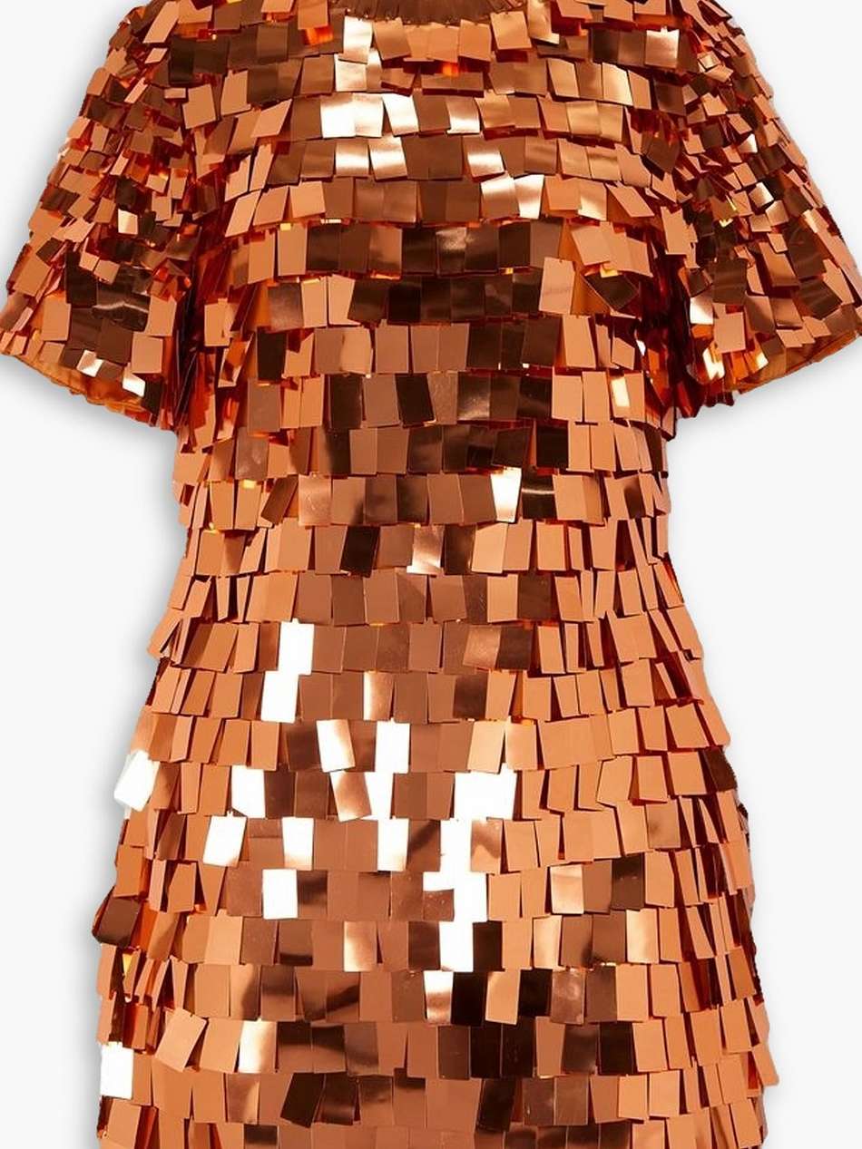 vivienne sequined tulle mini dress