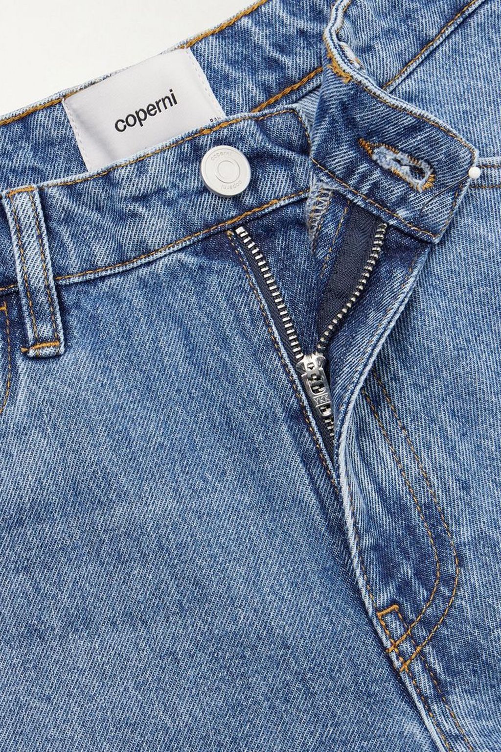 COPERNI Paneled mid-rise straight-leg jeans