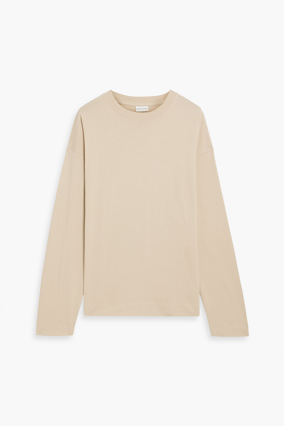 Dries Van Noten Cotton-jersey T-shirt In Beige