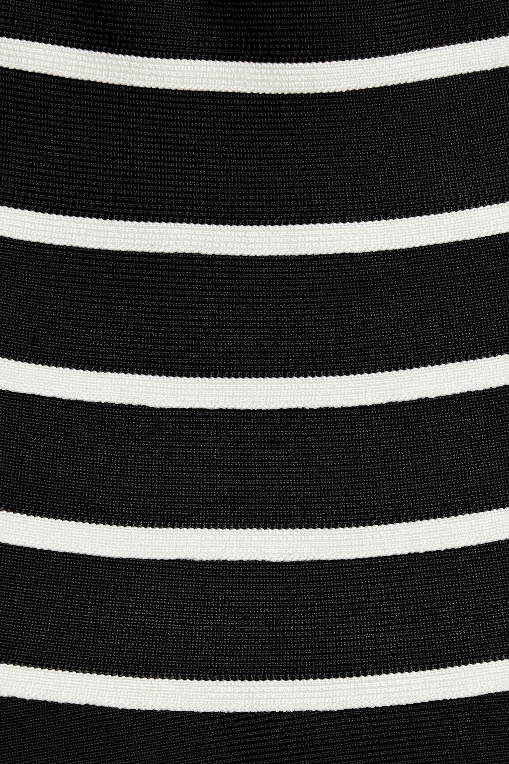HERVÉ LÉGER Striped bandage gown