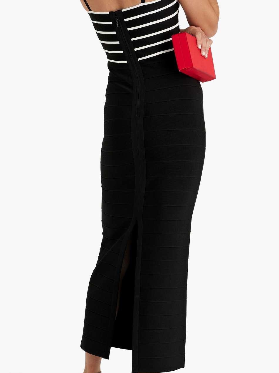 striped bandage gown