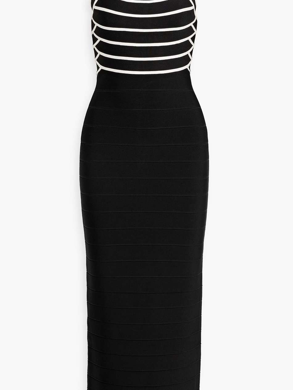 striped bandage gown