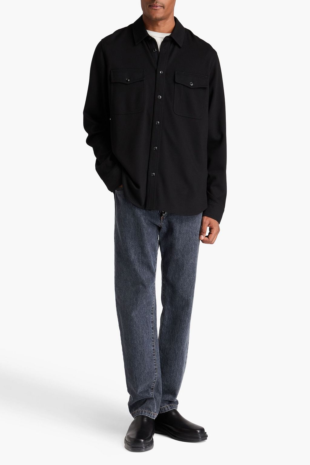 RAG & BONE قميص "جاك" من التويل المطاط