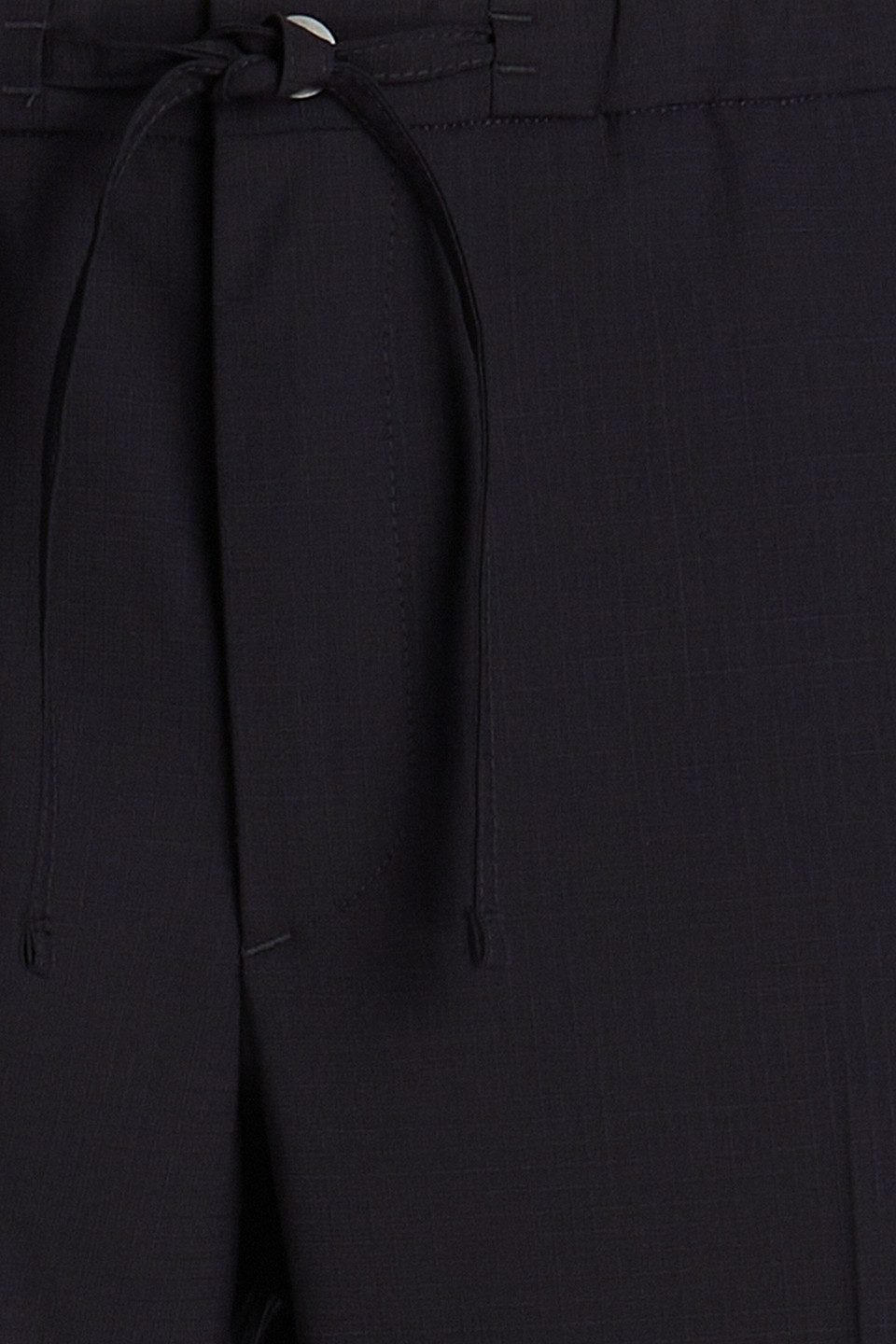 Slowear Ripstop Drawstring Pants In Midnight Blue