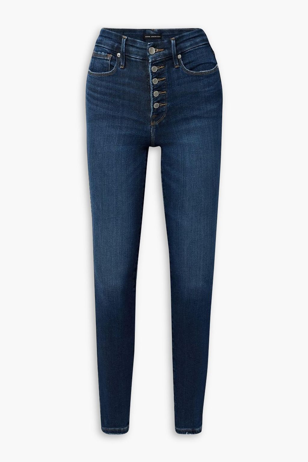 High waisted frayed jeans outlet
