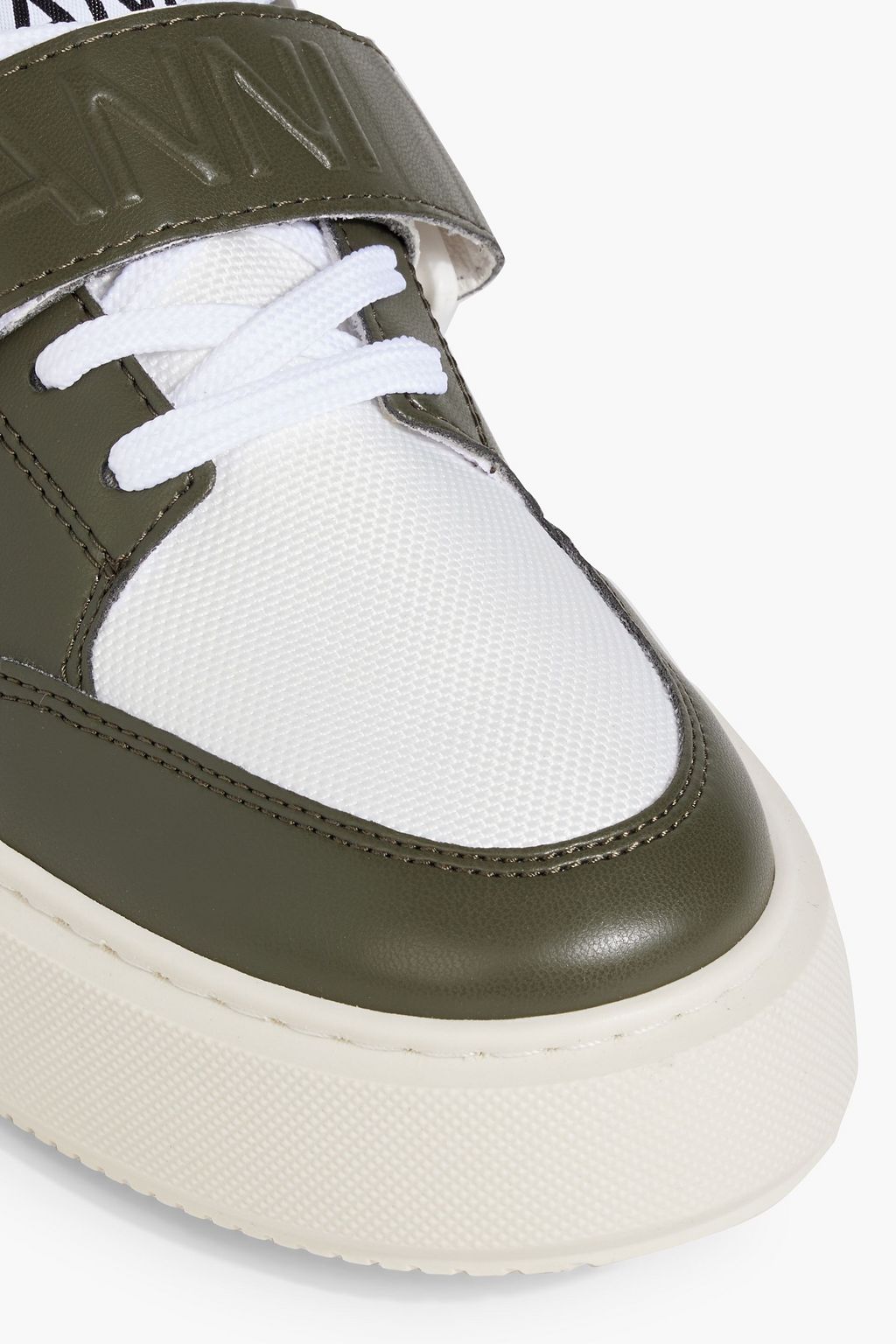 GANNI Sporty Mix Cupsole mesh and faux leather sneakers