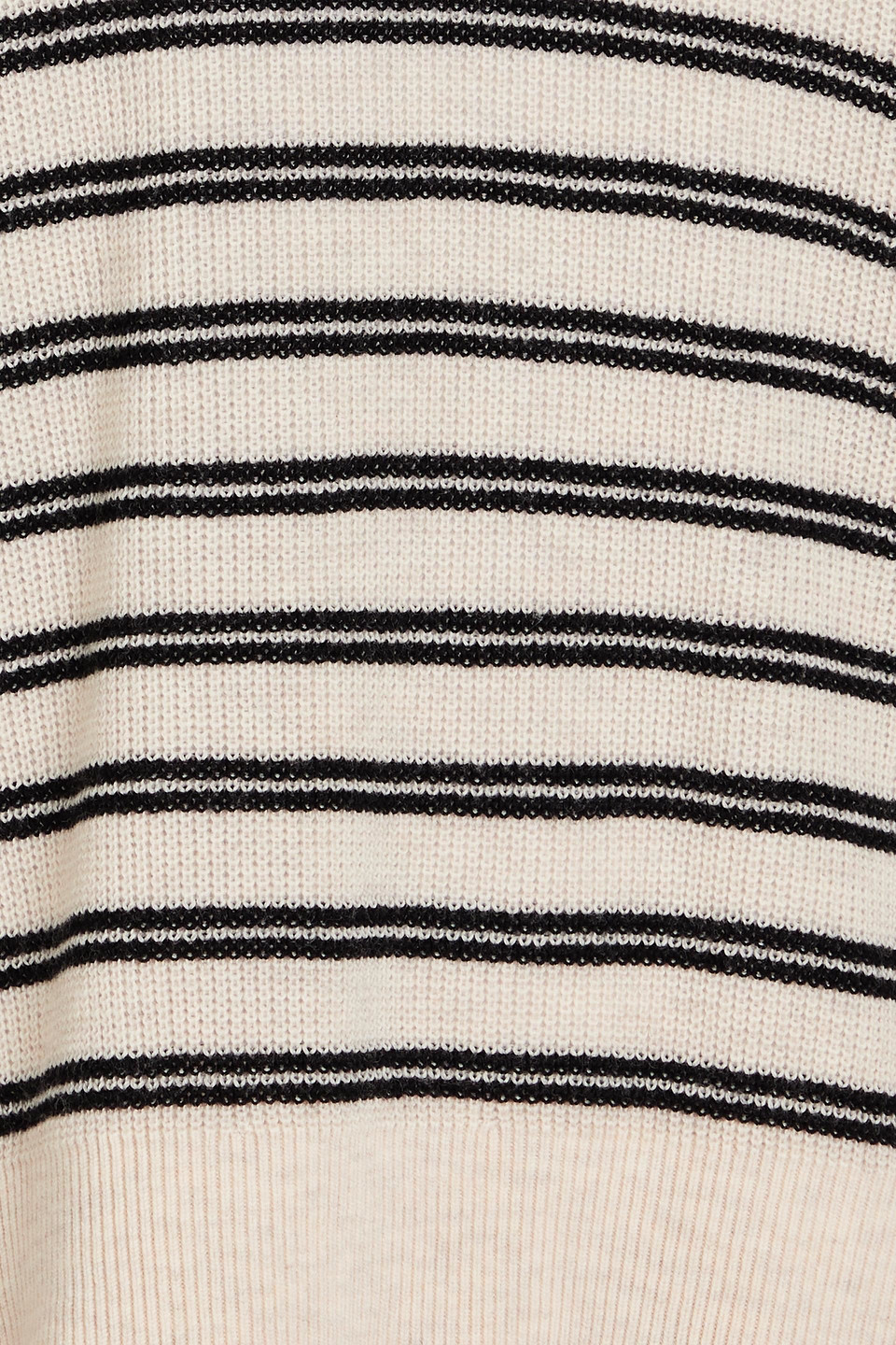 Rag & Bone Bree Striped Wool Sweater In Beige