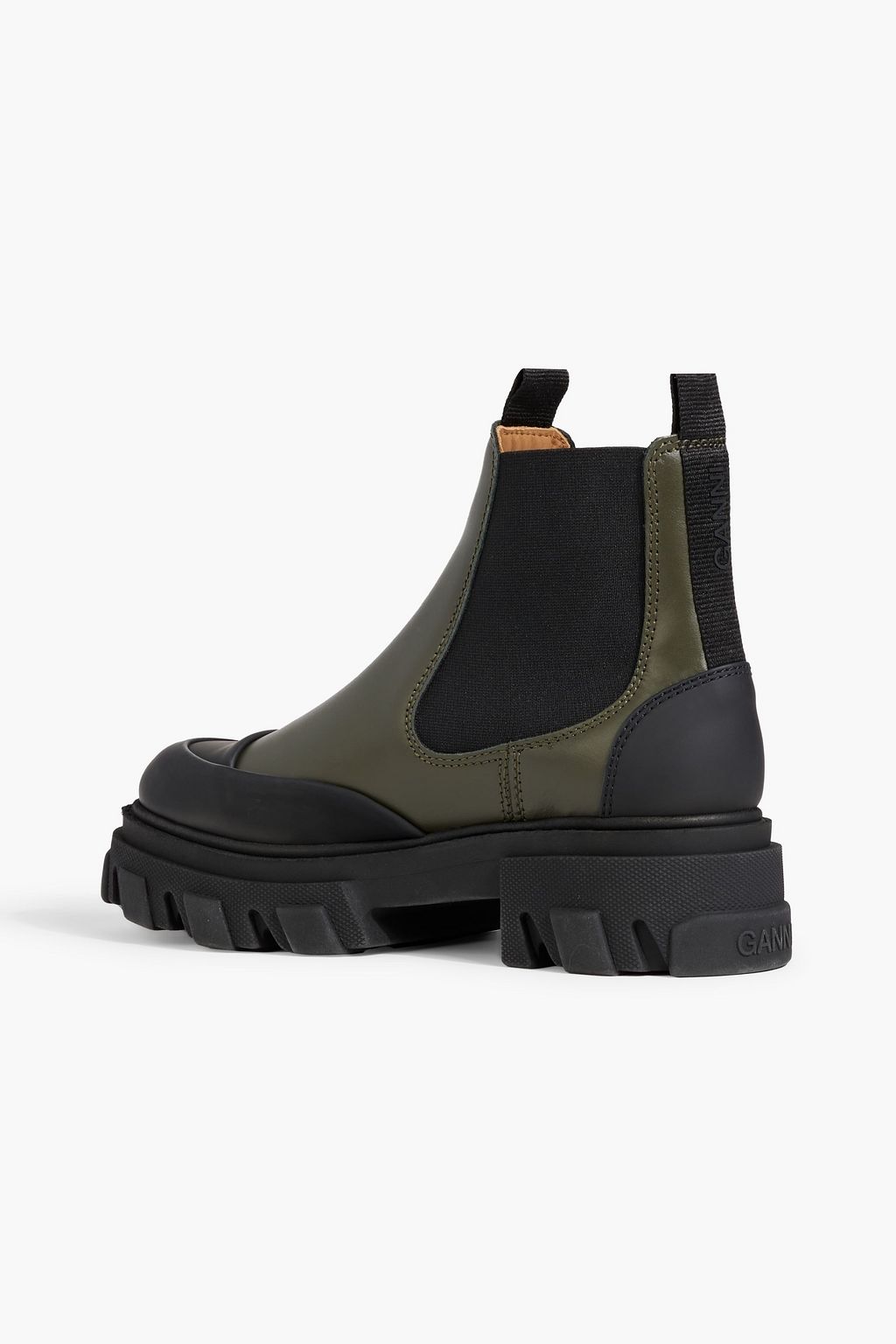 GANNI Leather Chelsea boots