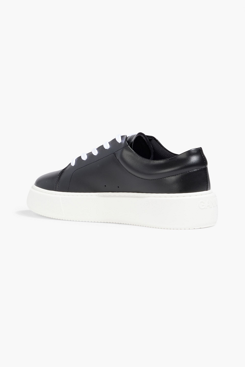 Ganni Plateau-sneakers Sporty Mix In Black