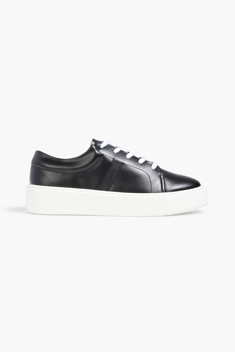 Ganni Plateau-sneakers Sporty Mix In Black