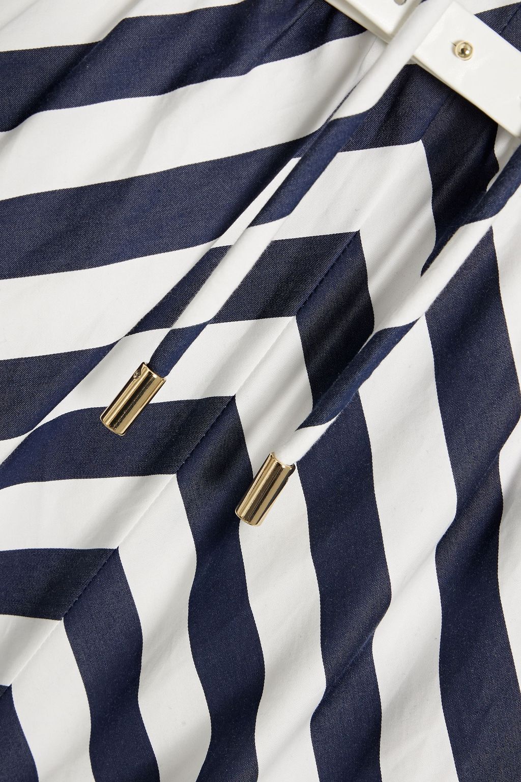 REBECCA VALLANCE Katerina striped cotton-poplin midi dress