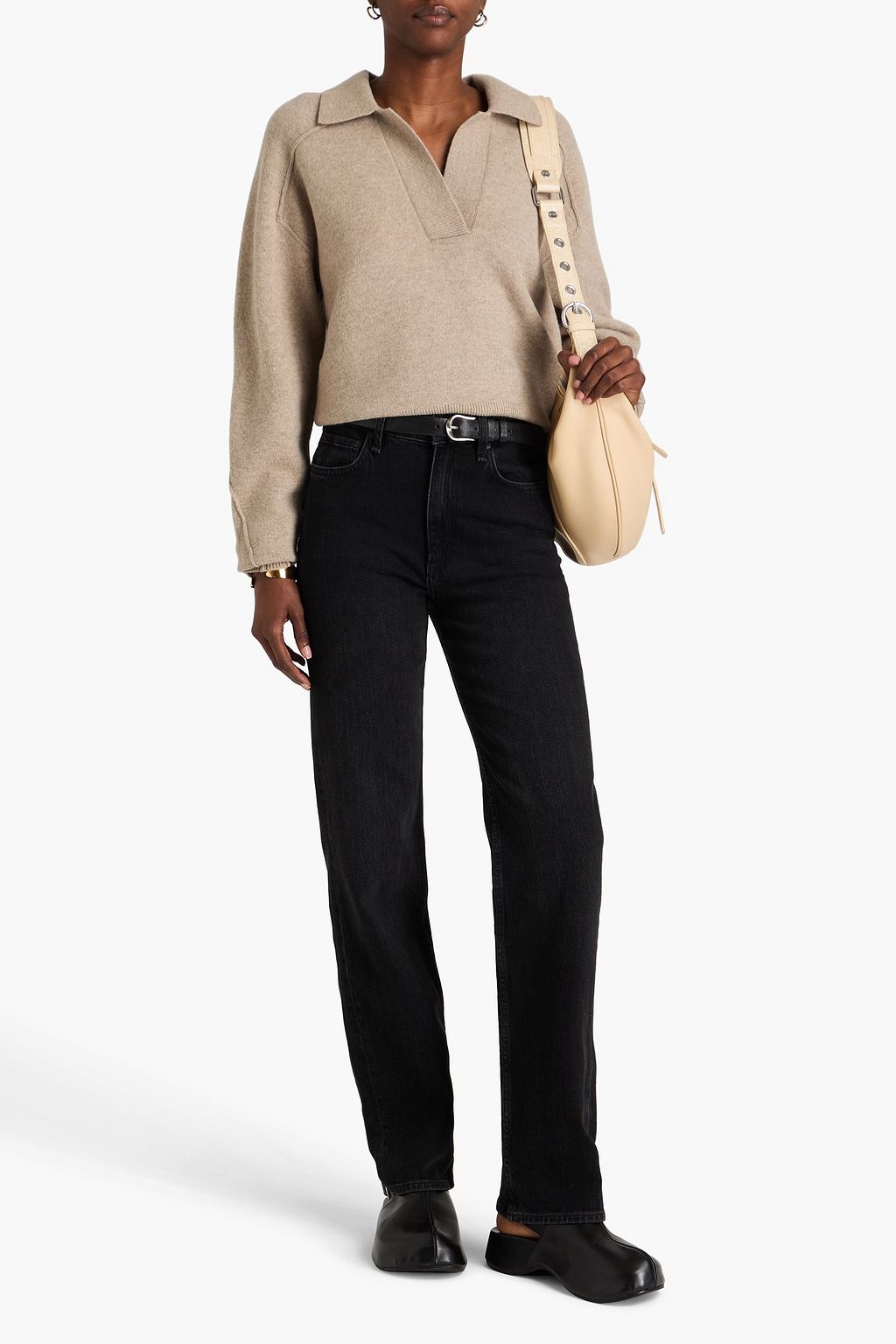 RAG & BONE جينز بأرجل مستقيمة وخصر مرتفع