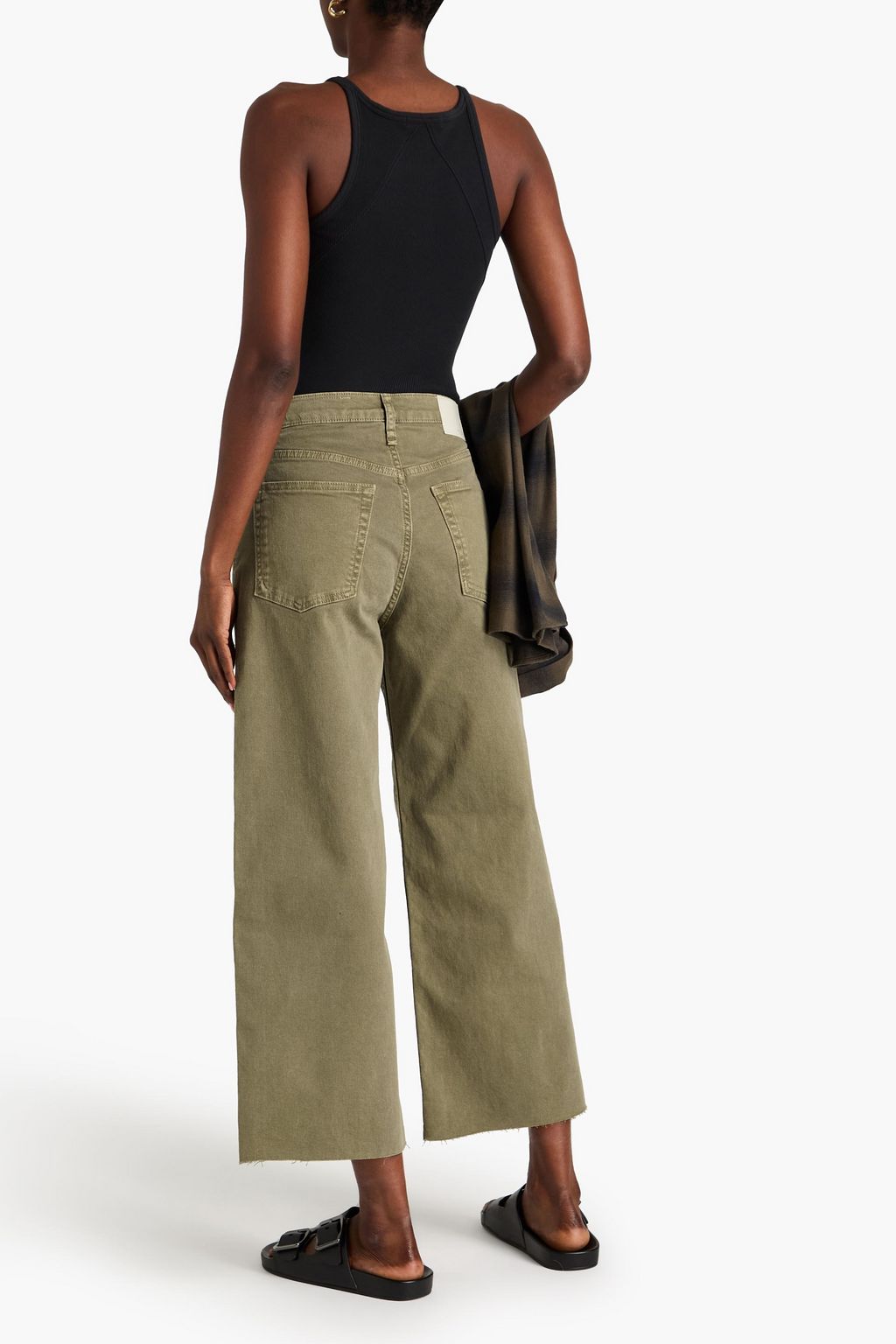RAG & BONE جينز Andi بأرجل واسعة وخصر مرتفع