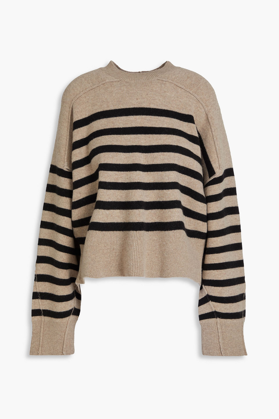 rag & bone - Bridget striped wool-blend sweater - Neutral - XL
