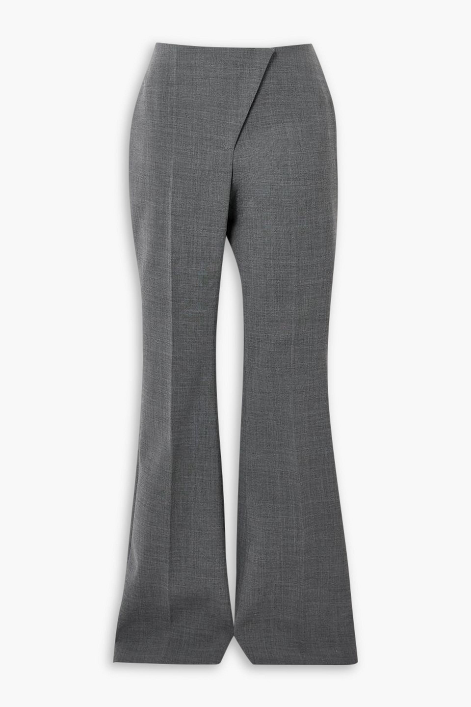 A.w.a.k.e. Woven Flared Pants In Gray