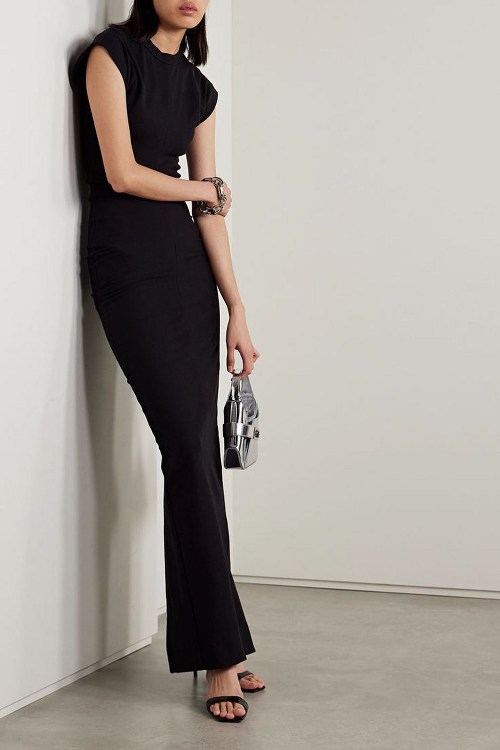 ALEXANDER WANG Ruched cotton-blend jersey maxi dress