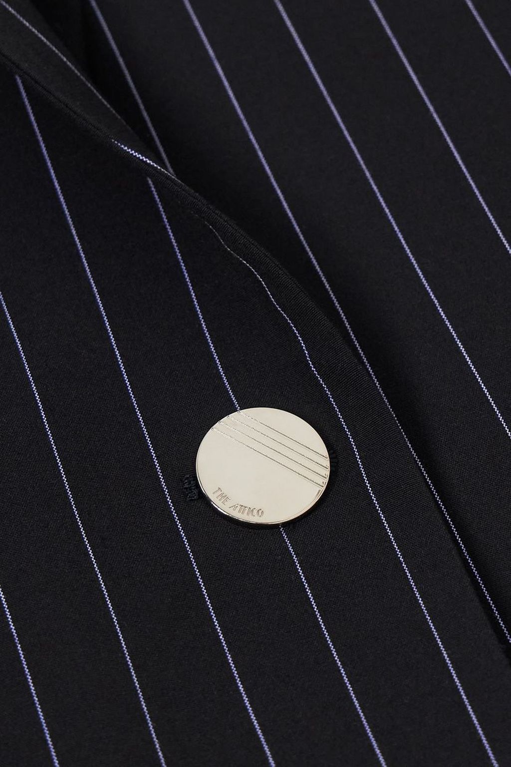 THE ATTICO Glen pinstriped woven blazer