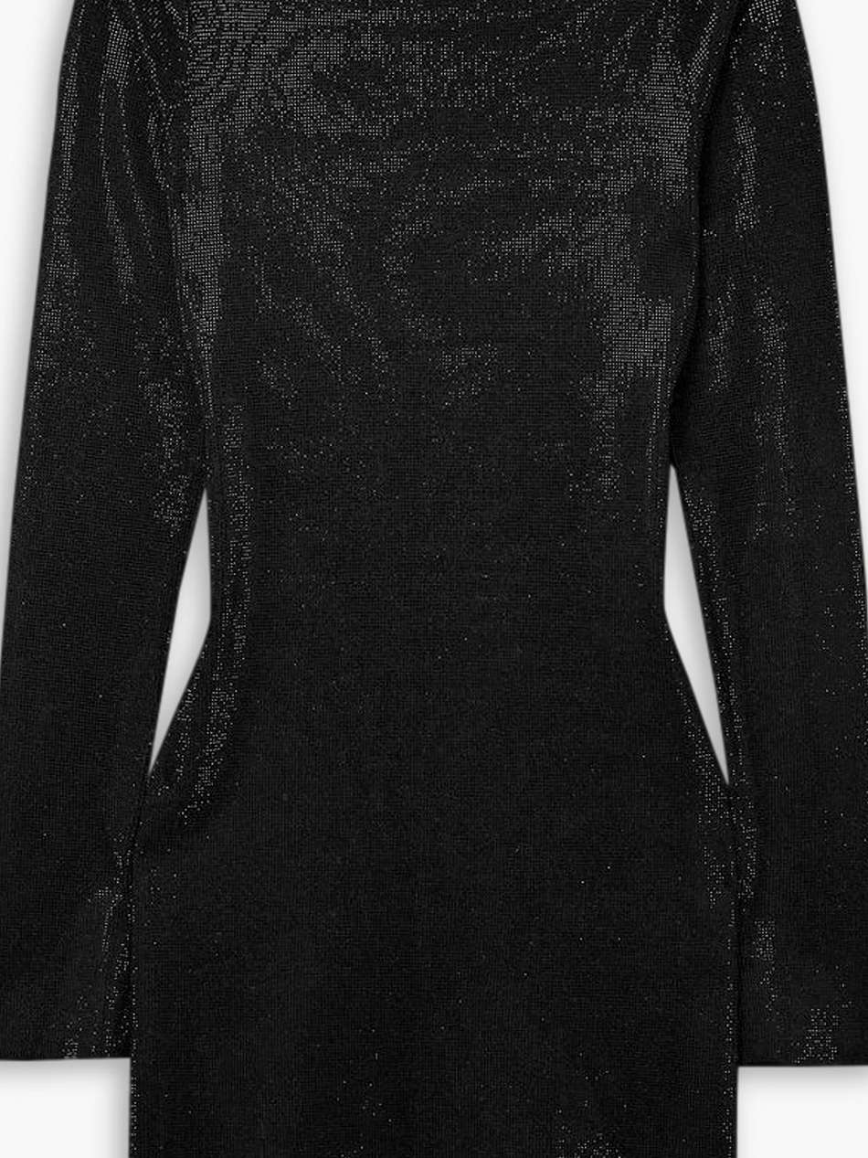 crystal-embellished jersey mini dress