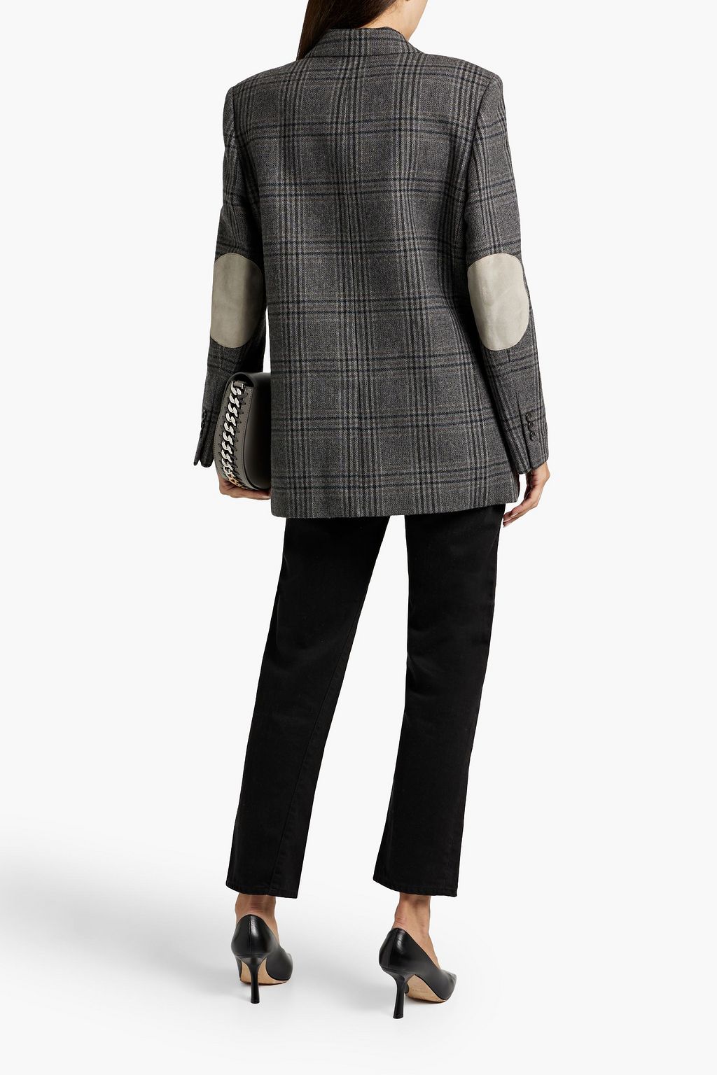 THEORY Prince of Wales checked wool-blend blazer