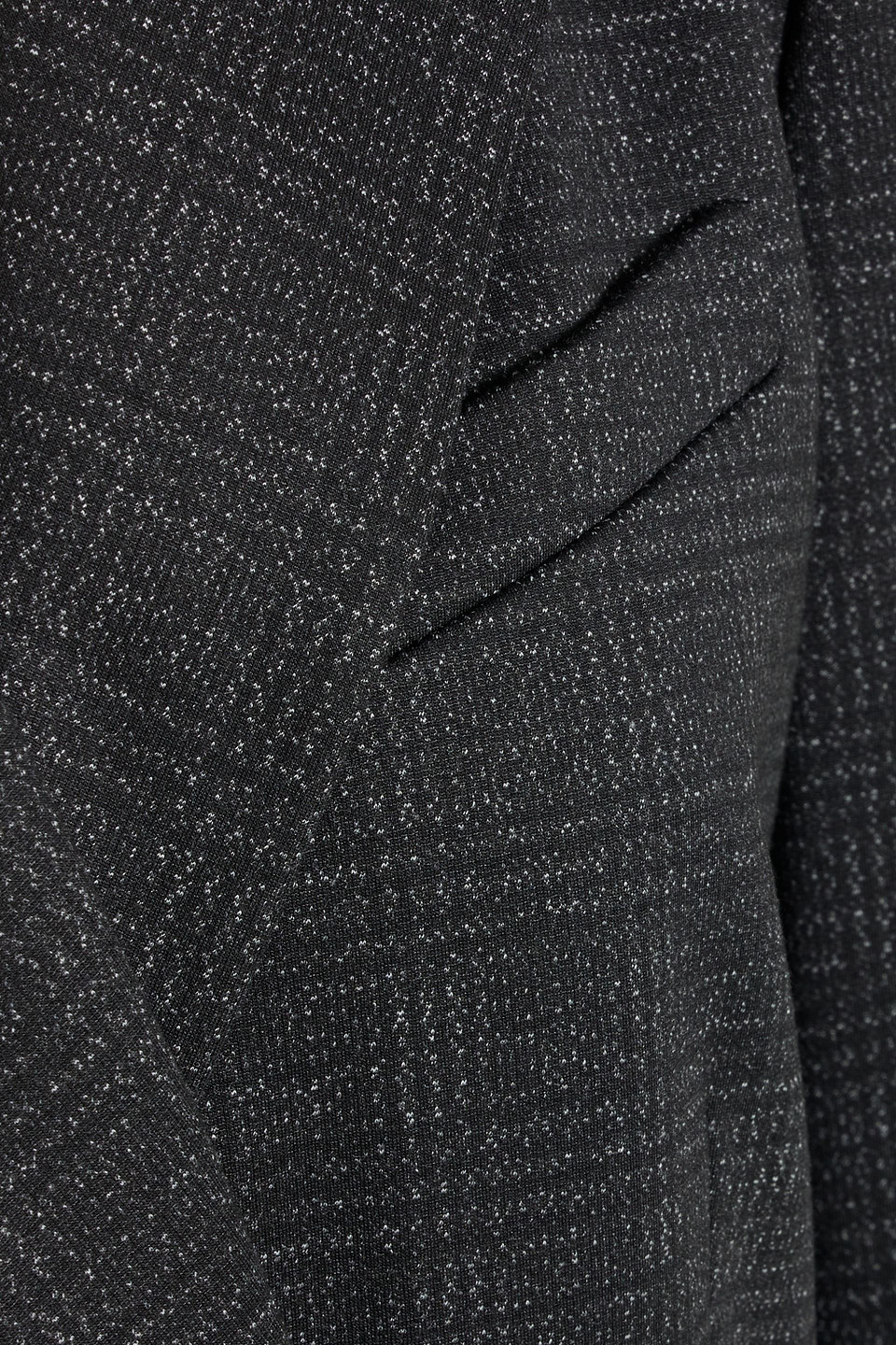THEORY TAYLOR DOUBLE-BREASTED CHECKED JERSEY BLAZER