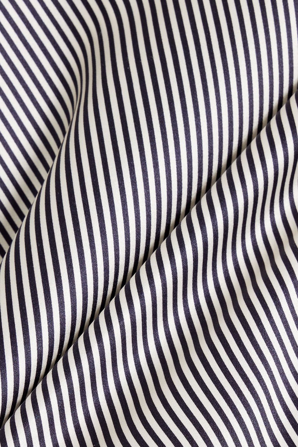 FRAME Striped silk-satin camisole