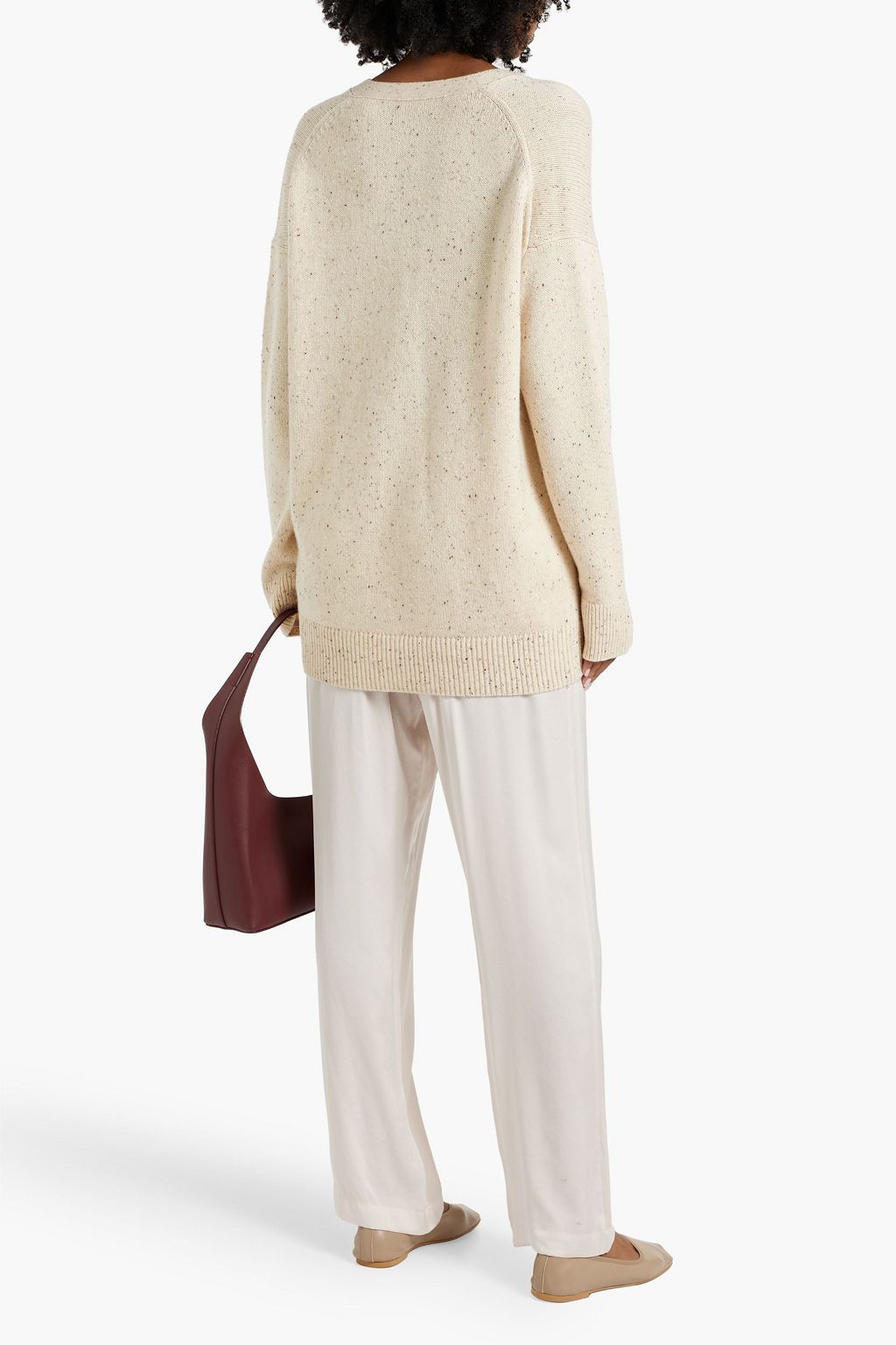THEORY Donegal wool and cashmere-blend cardigan