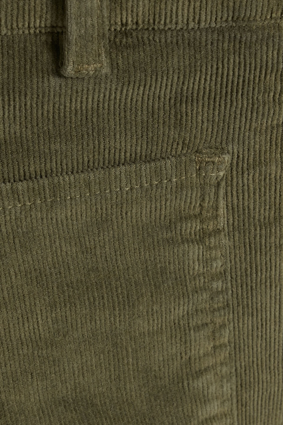 Nili Lotan Florence Cotton-blend Corduroy Flared Pants In Army Green
