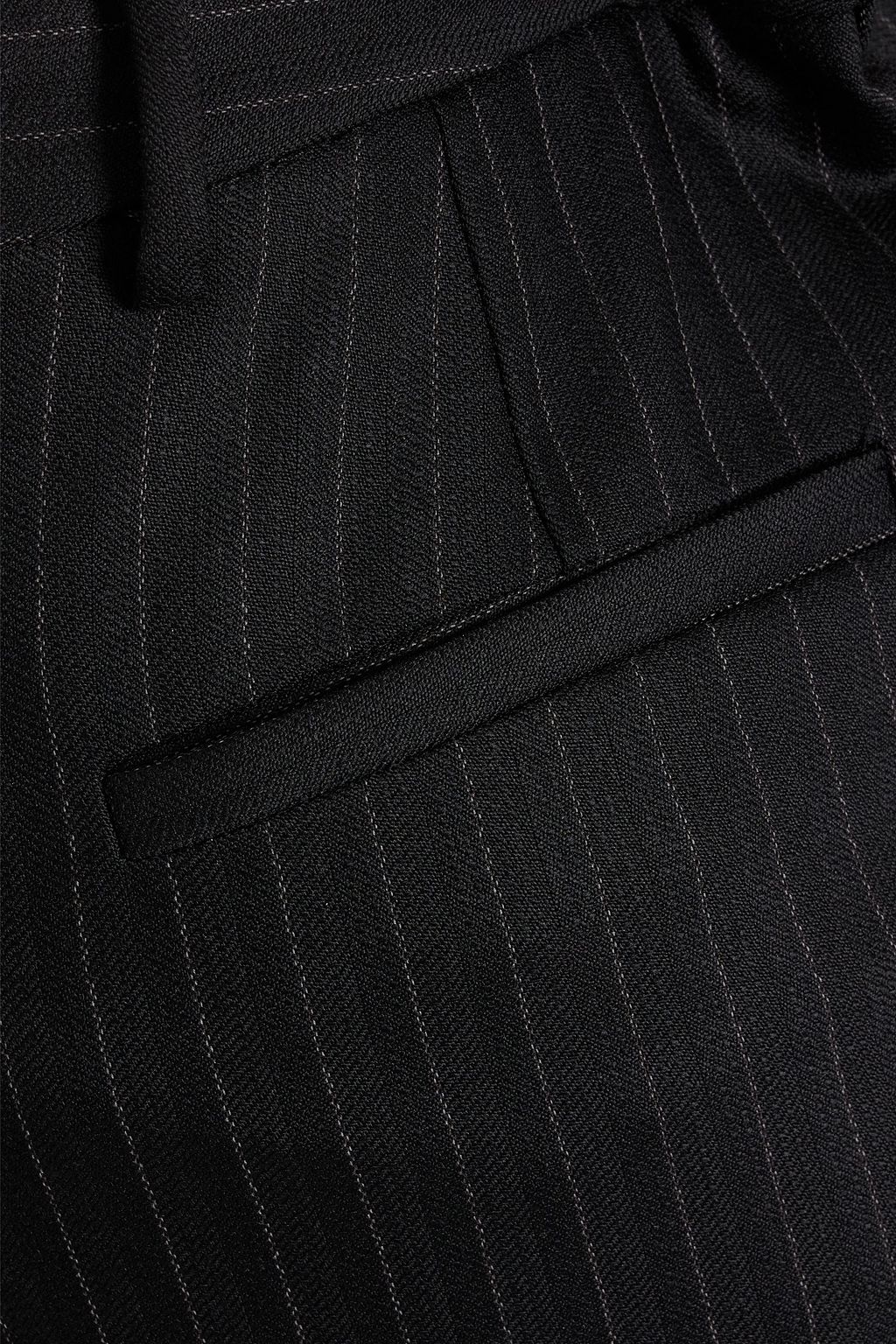 NILI LOTAN Arielle pinstriped wool-blend flared pants