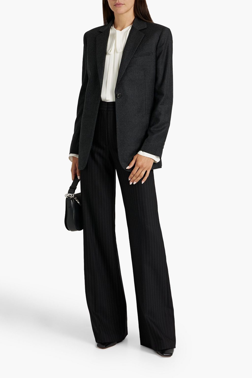 THEORY Mélange wool-flannel blazer