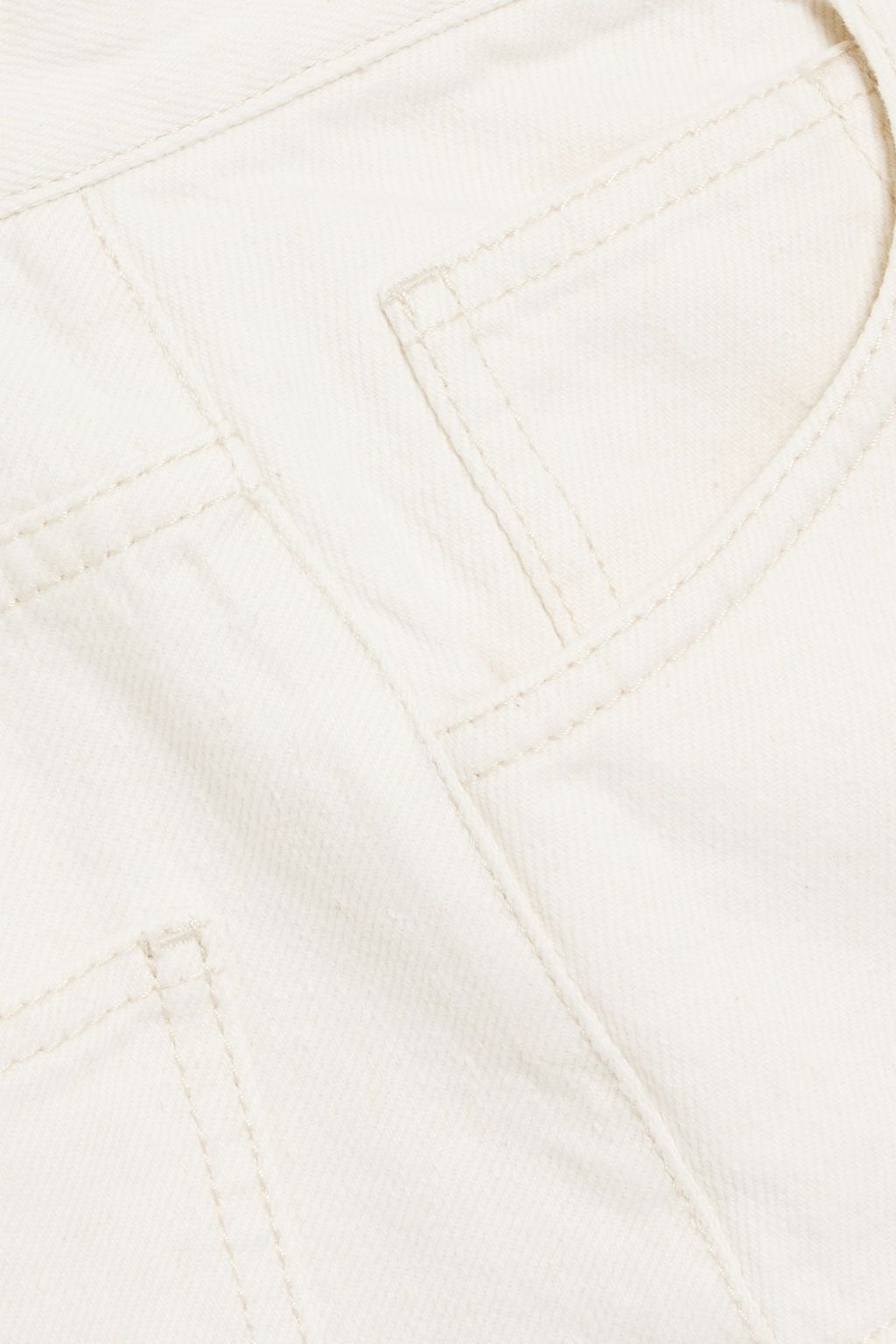 CHLOÉ Lace-up denim mini skirt
