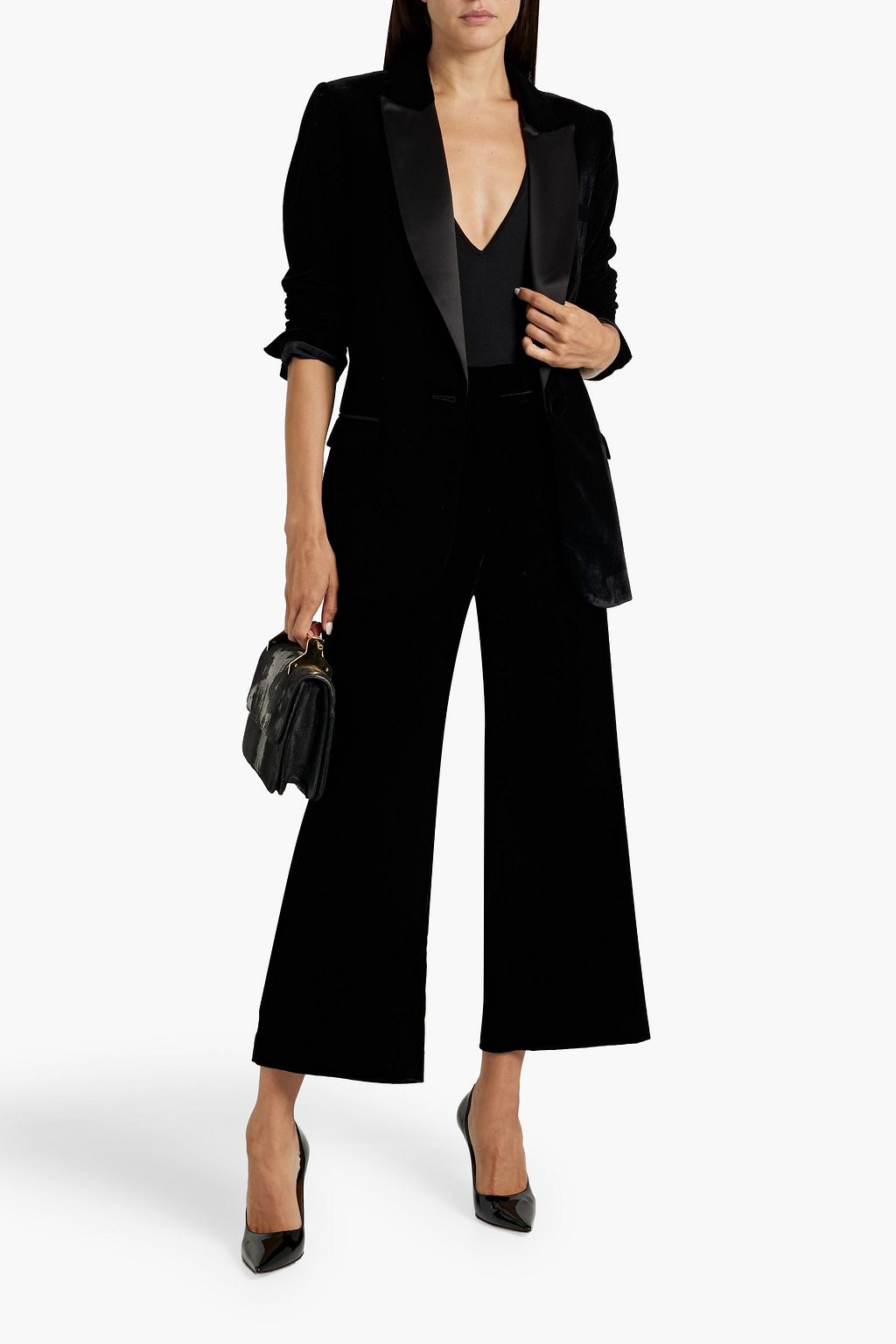 THEORY Velvet wide-leg pants