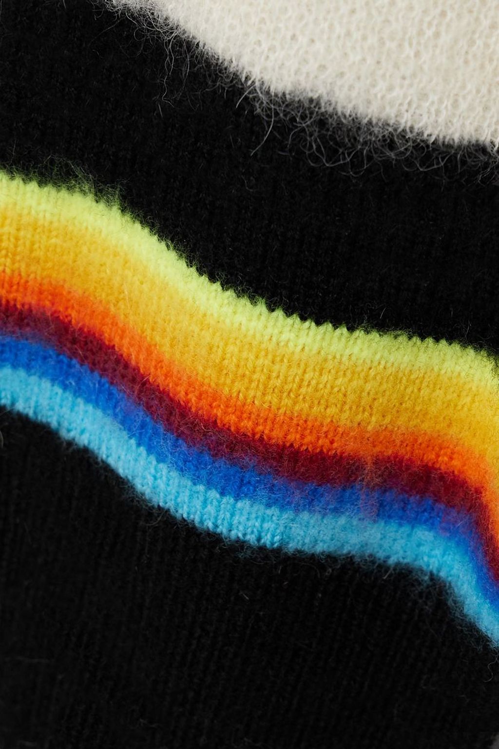 CHRISTOPHER JOHN ROGERS Striped brushed wool-blend sweater