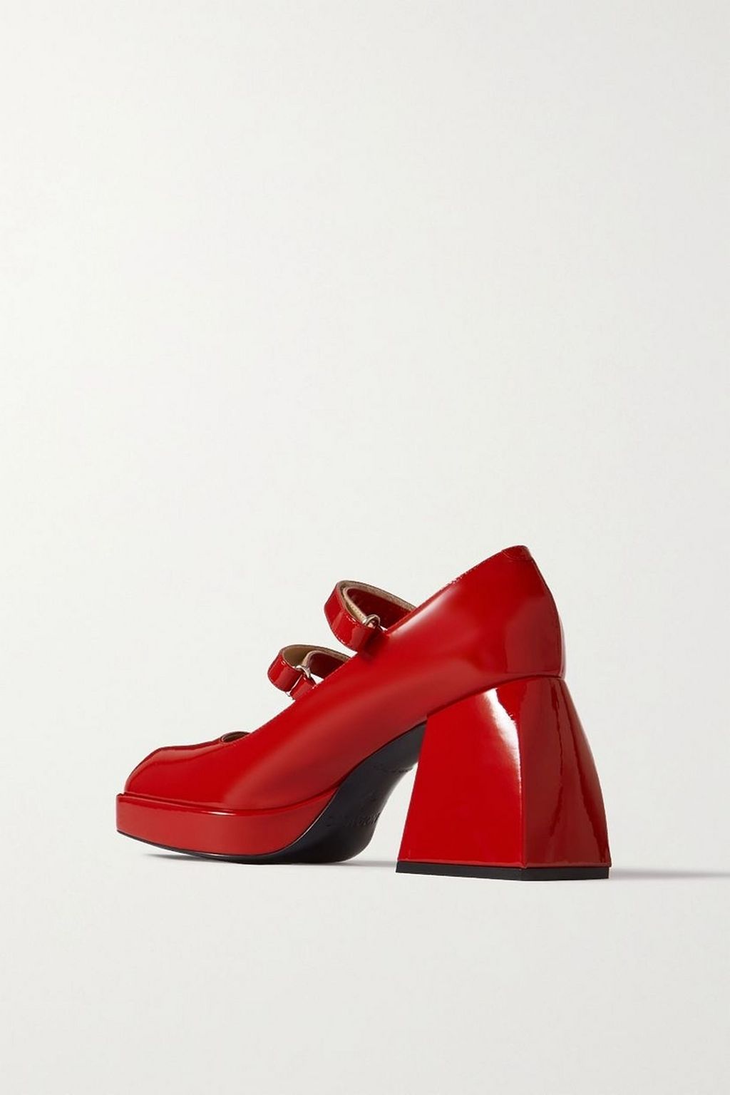 NODALETO Bulla Babies patent-leather platform Mary Jane pumps