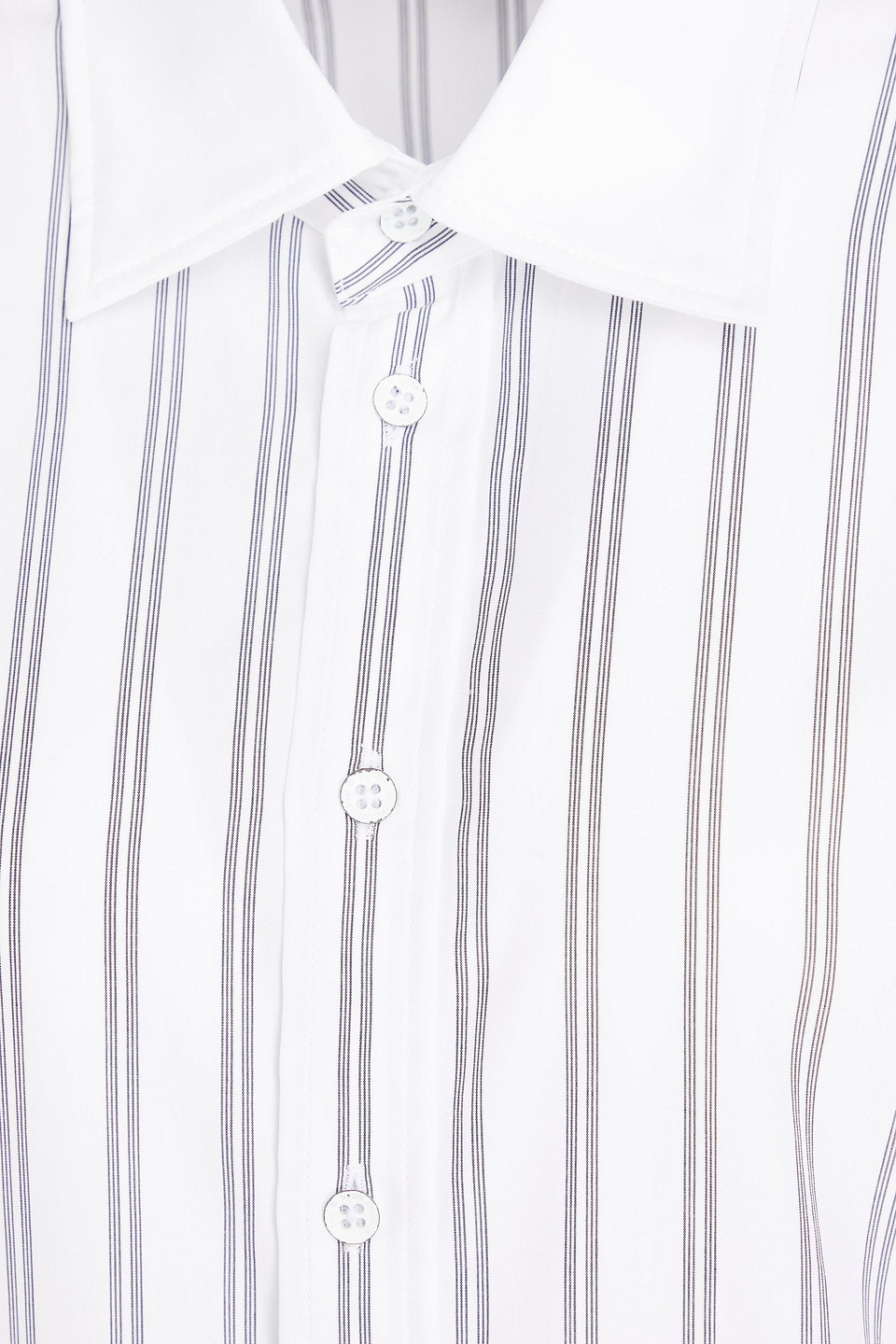 Rag & Bone Diana Striped Cotton Shirt In White