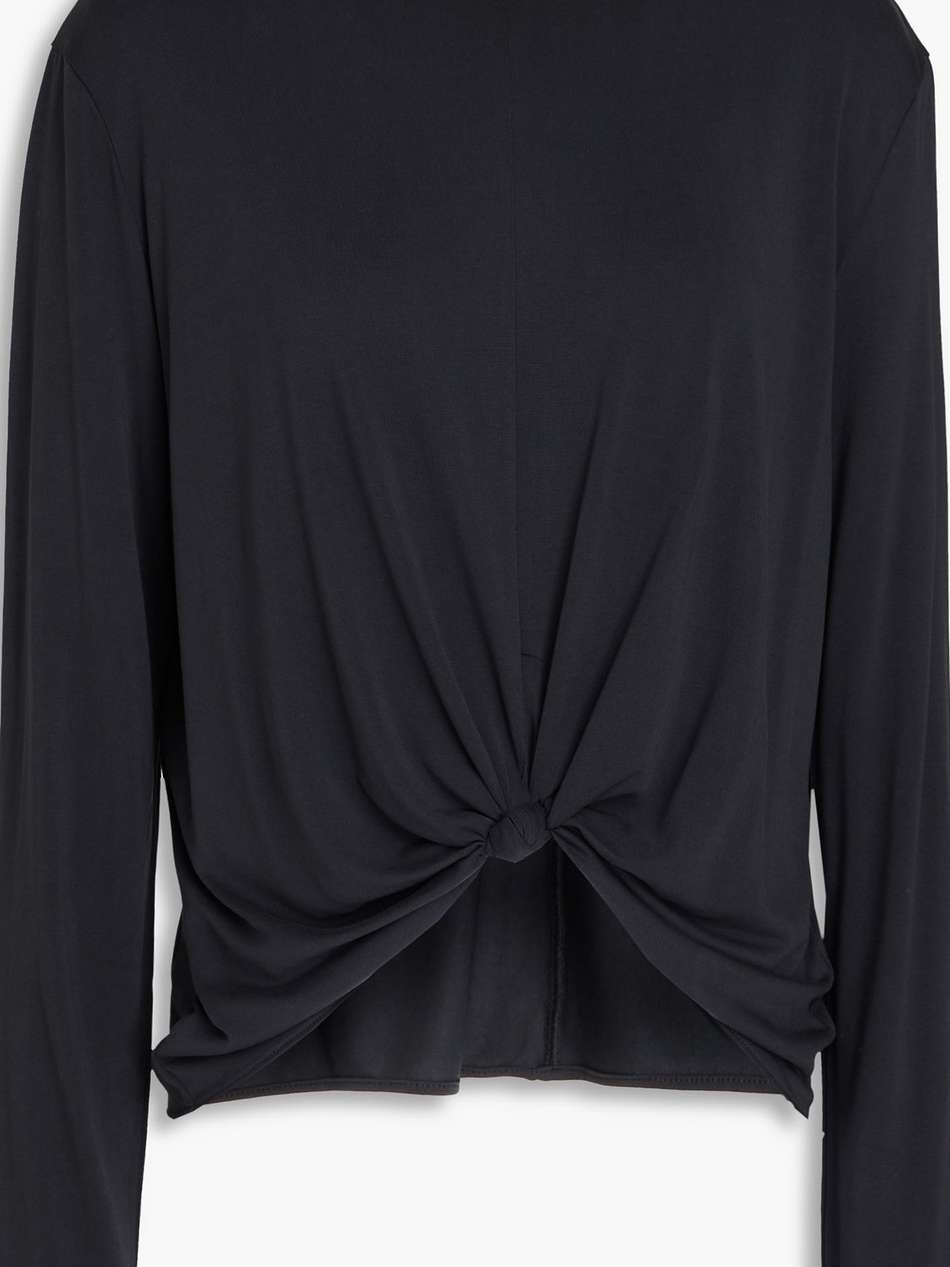 jenna knotted modal-blend jersey top