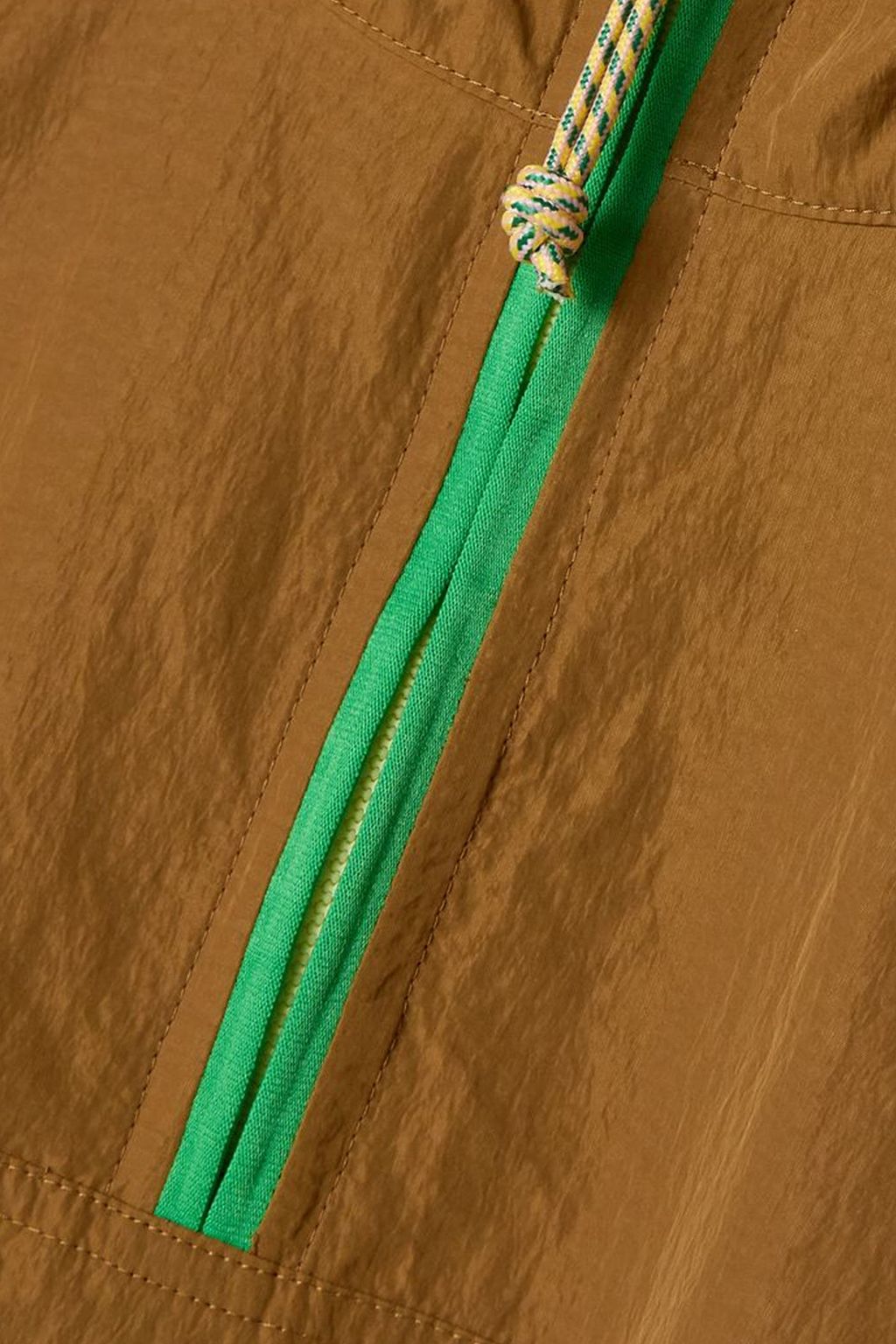 TORY BURCH Colorblock crinkledshell jacket THE