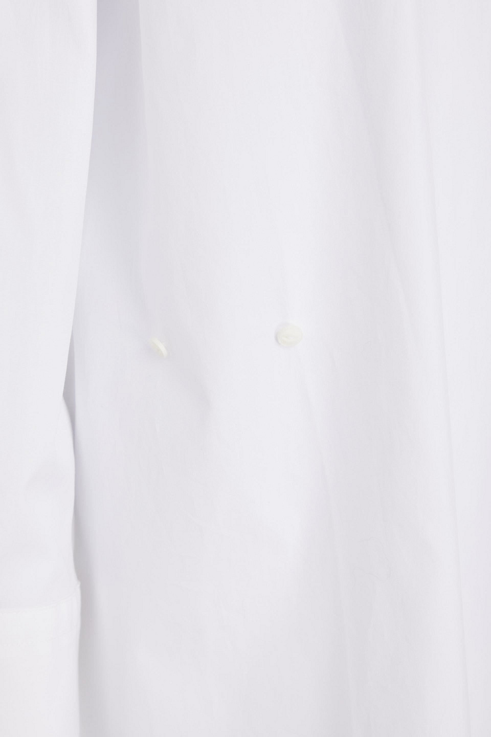 Rag & Bone Indiana Wrap-effect Cotton-poplin Shirt In White