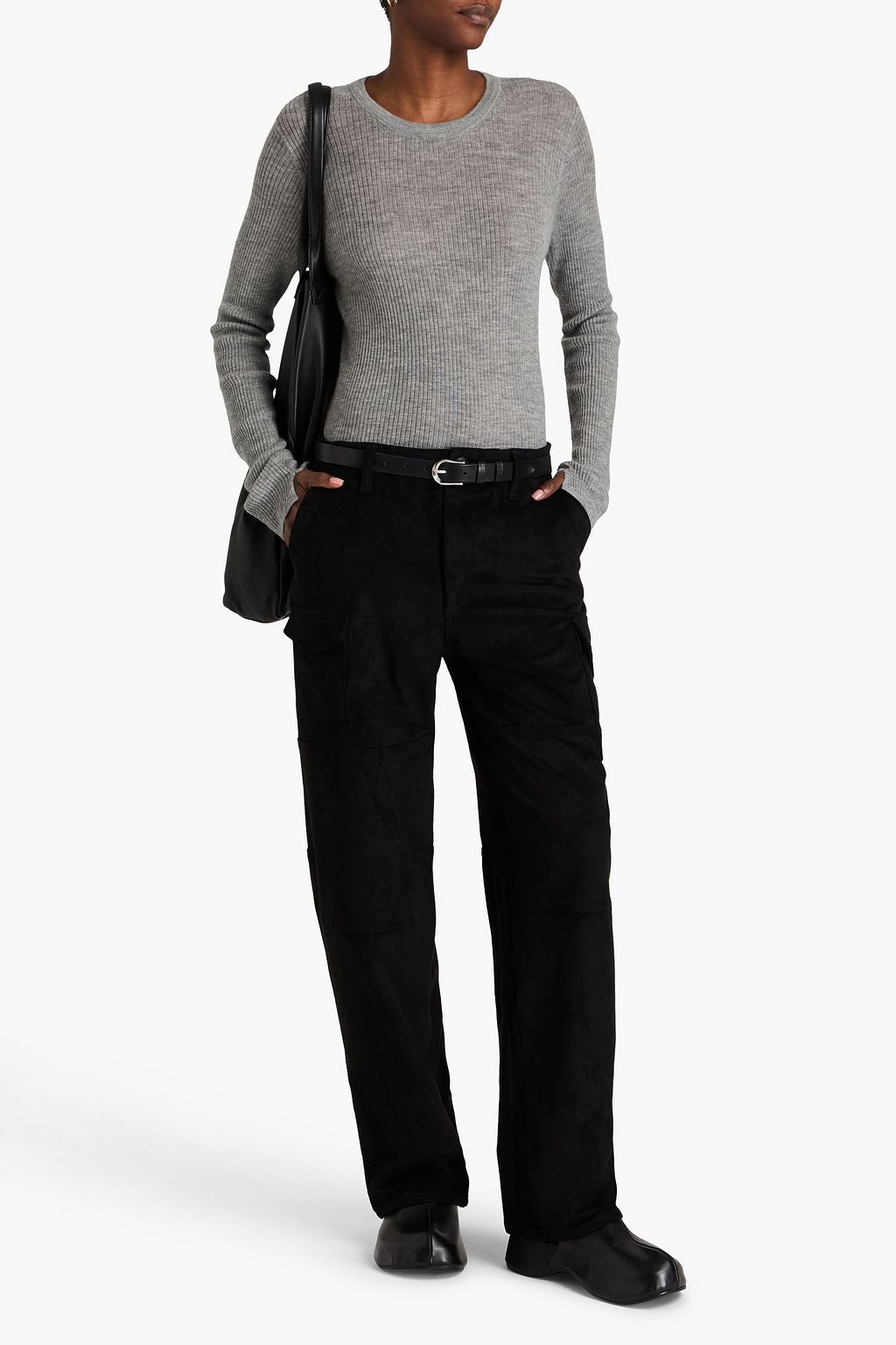 RAG & BONE 스트레치 인조 스웨이드 카고 팬츠