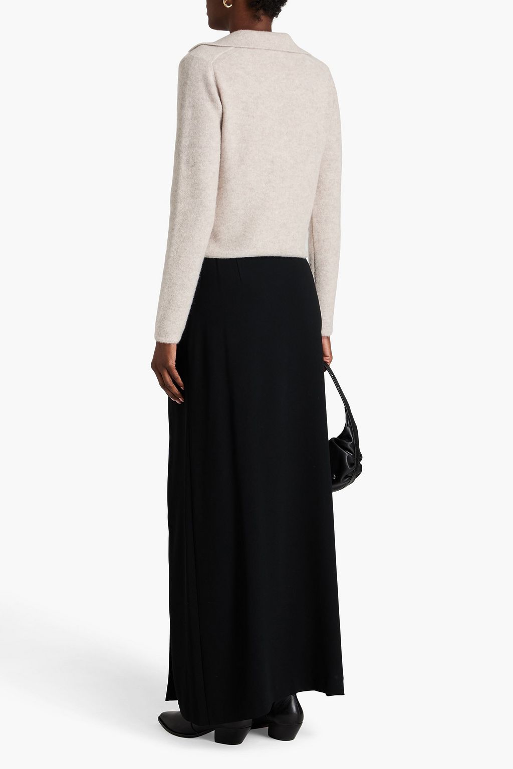 RAG & BONE تنورة Ilana طويلة من كريب ساتان