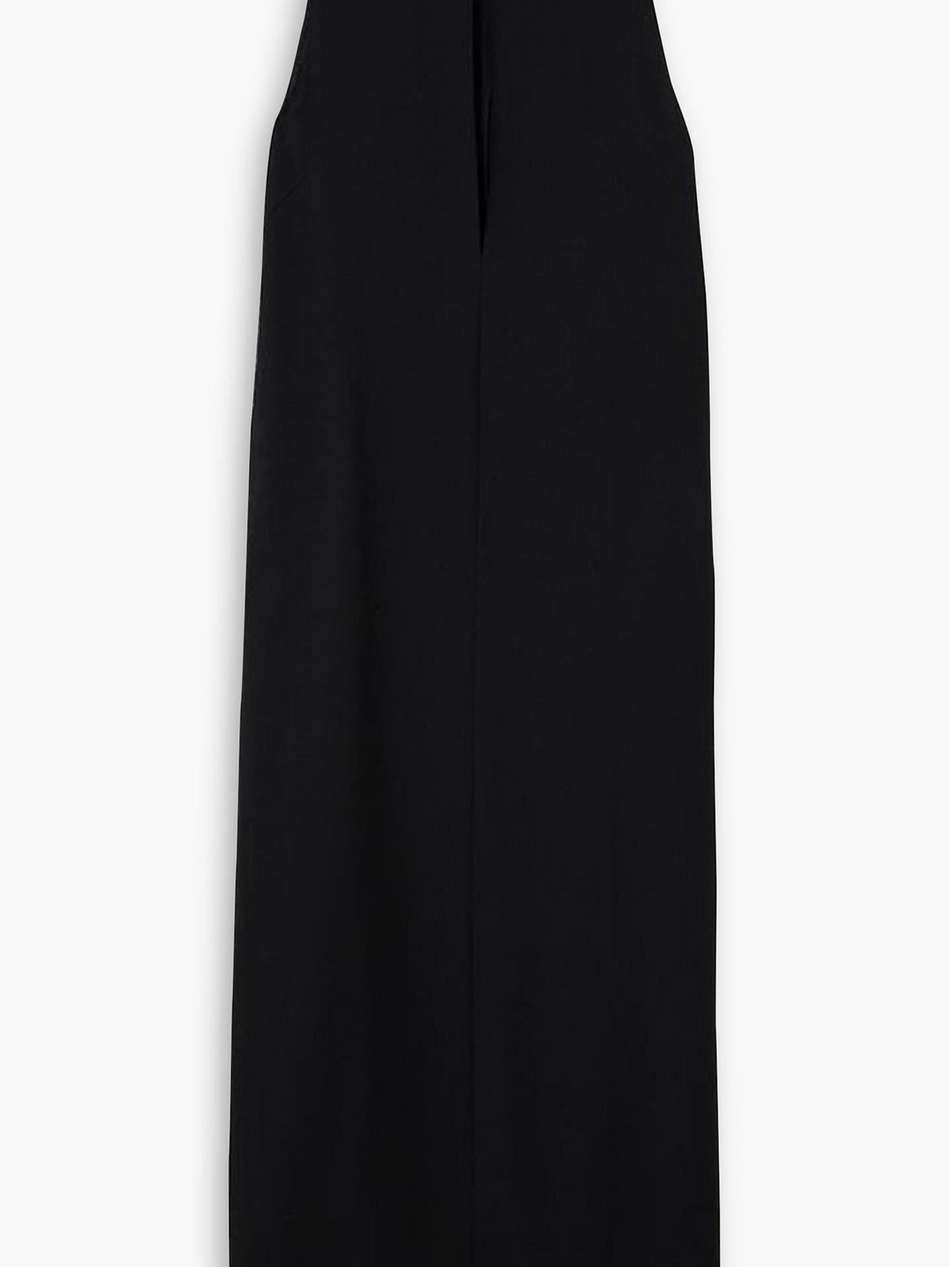 wool-crepe maxi dress