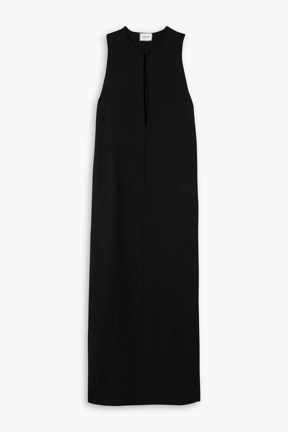 Beare Park Wool-crepe Maxi Dress In Schwarz