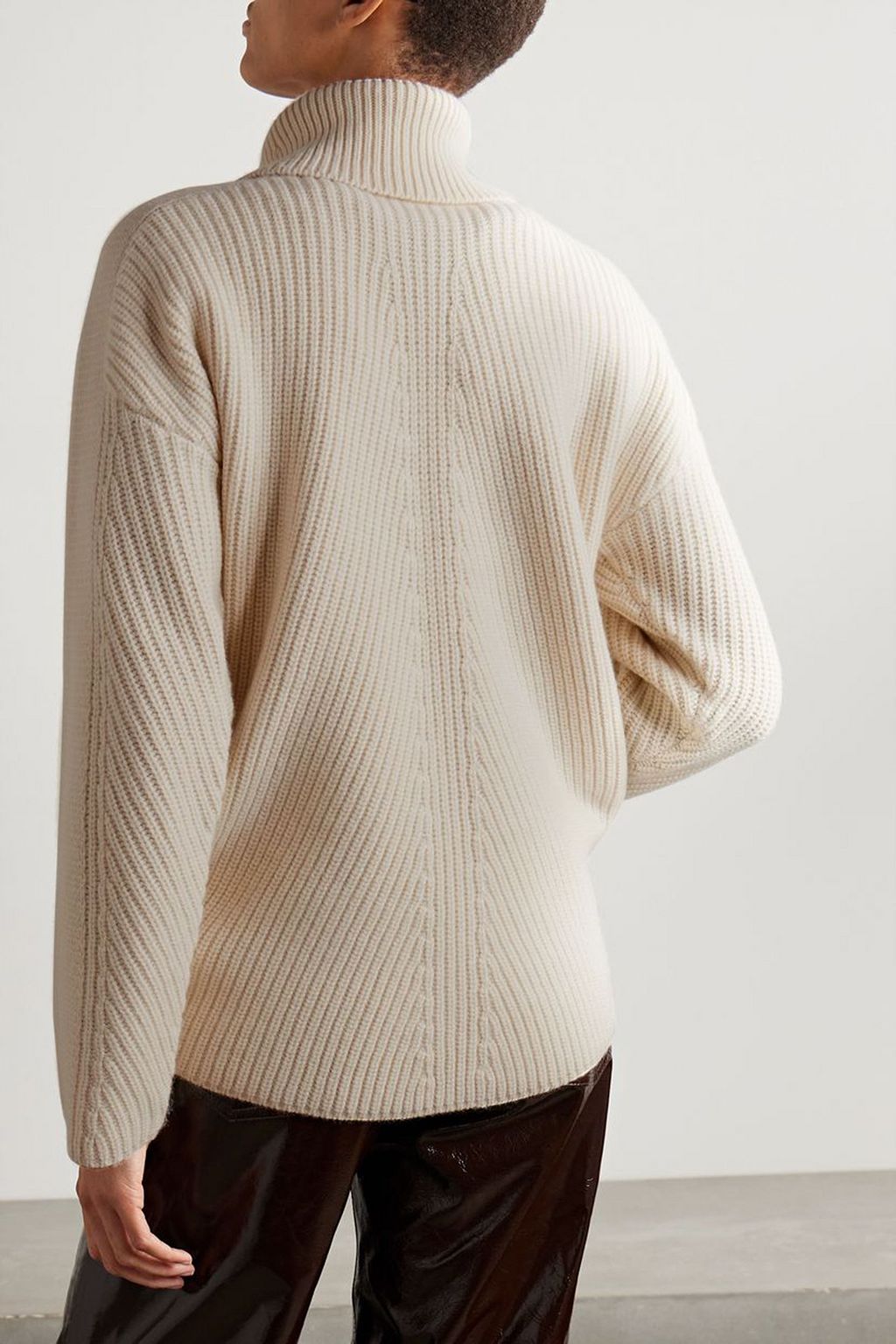 CO Ribbed cashmere turtleneck sweater