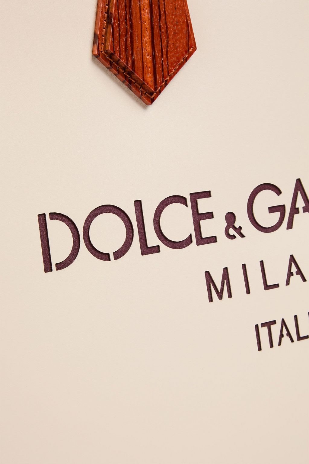 DOLCE&GABBANA Laser-cut leather tote