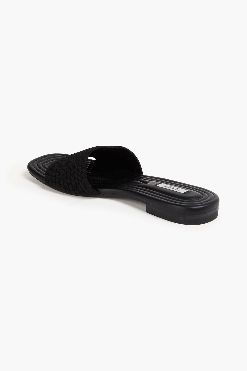 RAG & BONE Ellis quilted ribbed-knit slides