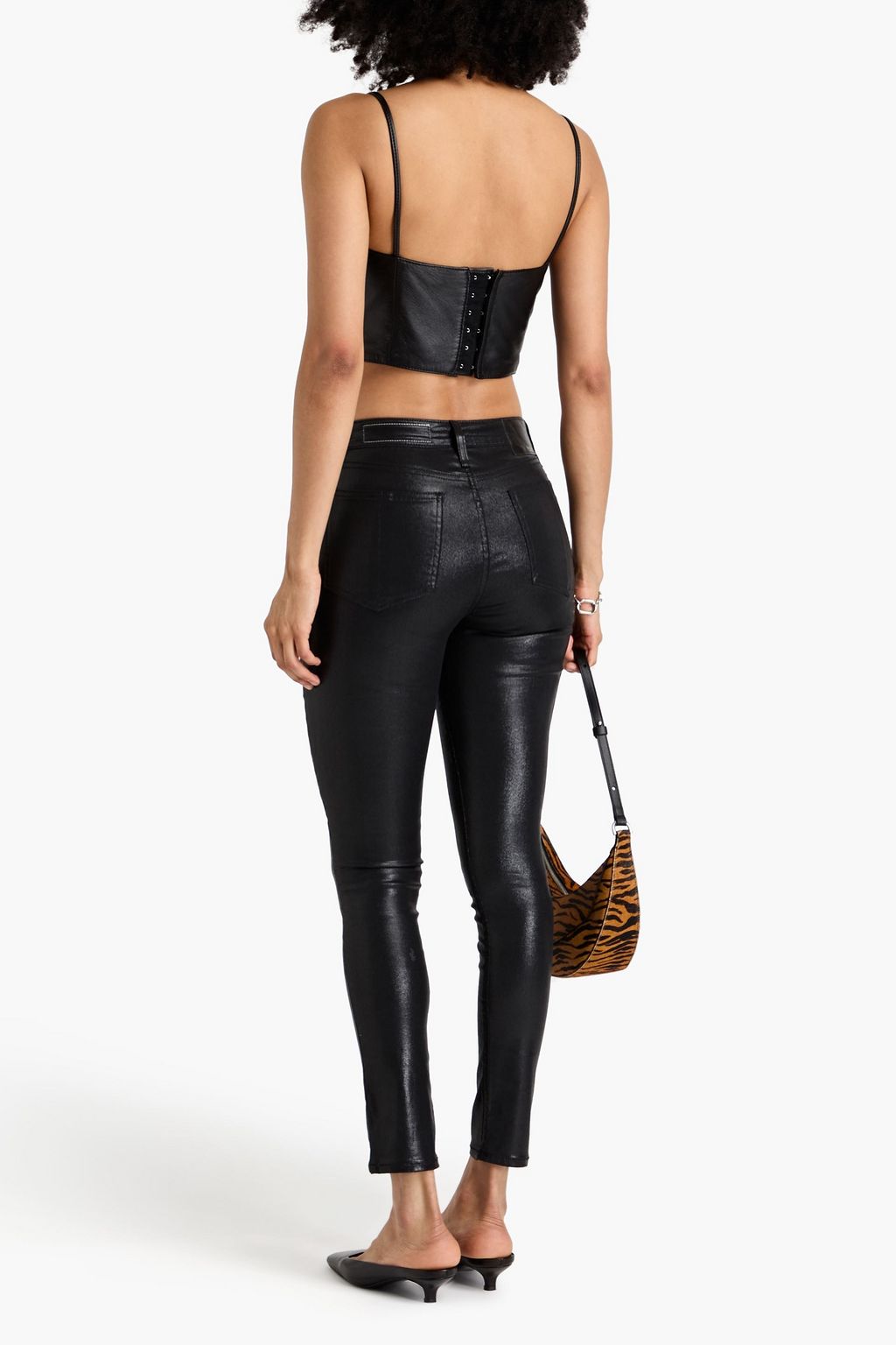 RAG & BONE Nina coated high-rise skinny jeans