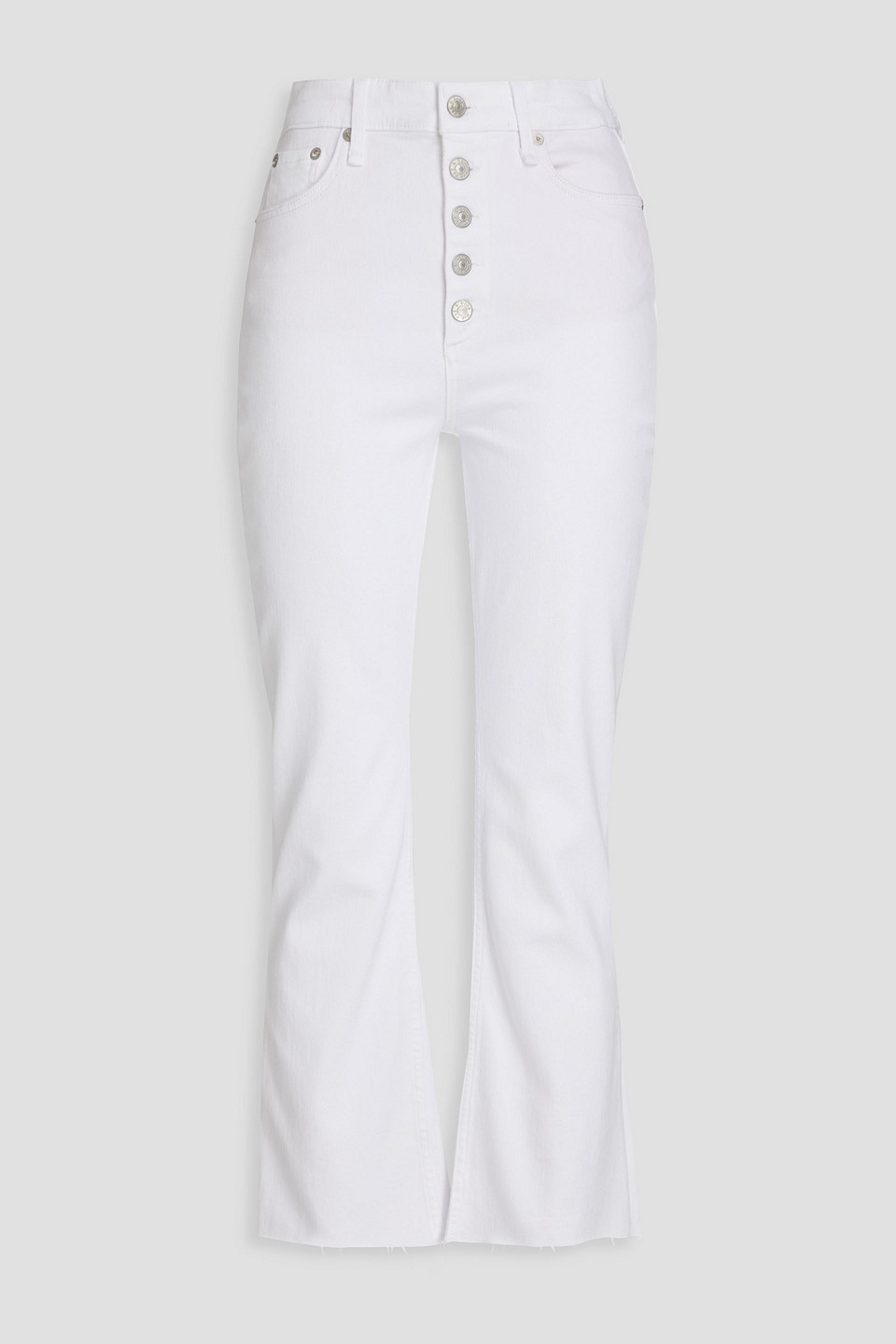 Rag & Bone Casey High Rise Ankle Flare Jeans In Optic White