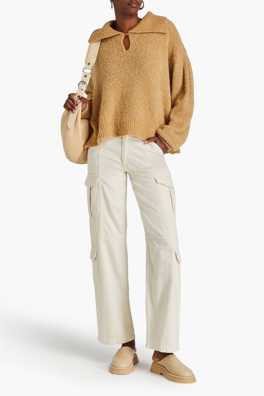 RAG & BONE جينز كارغو بخصر مرتفع