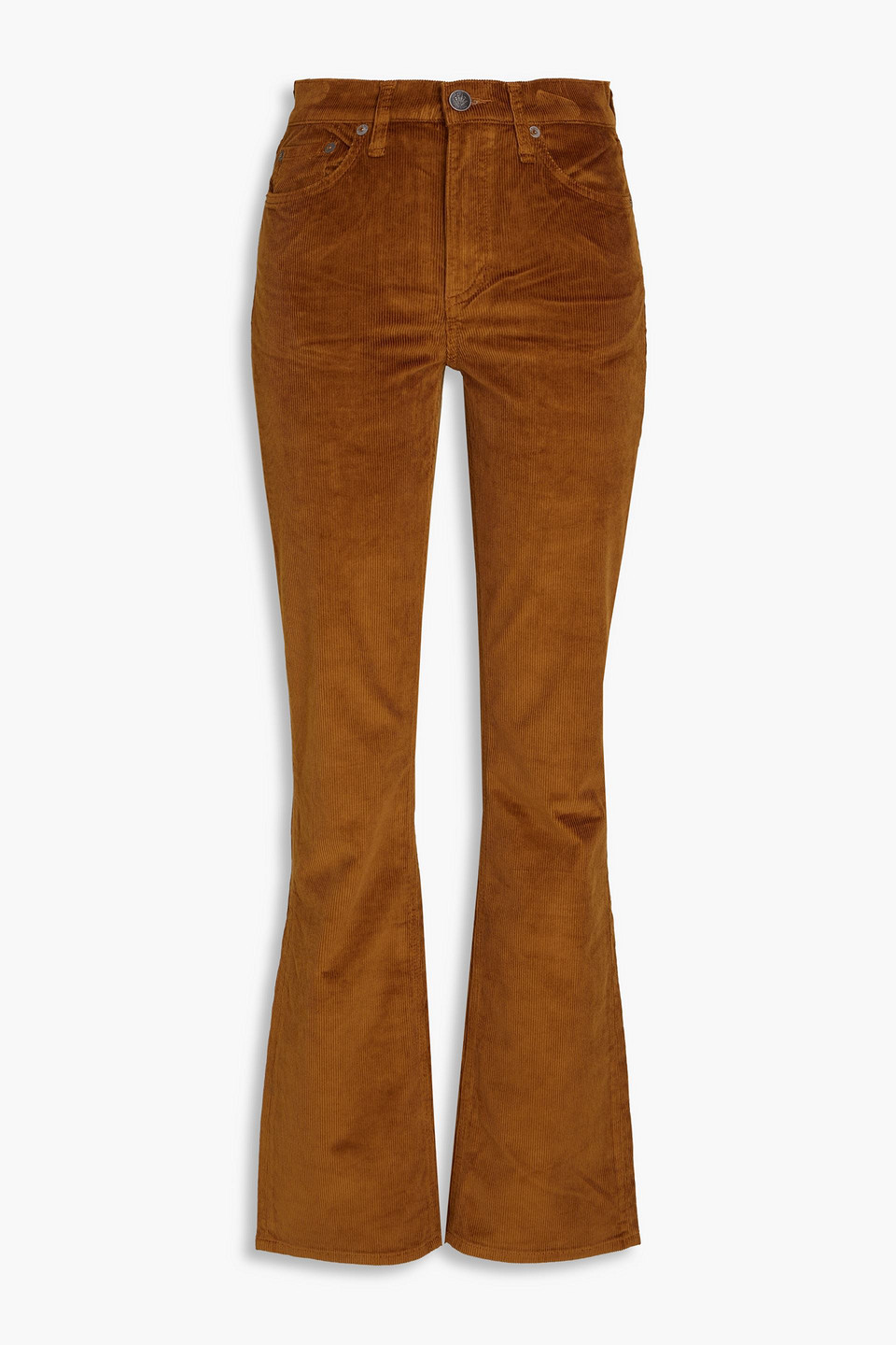 Rag & Bone Peyton Mid-rise Corduroy Bootcut Jeans In Tan