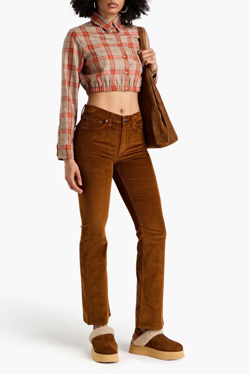 RAG & BONE コットン混コーデュロイ ブーツカットパンツ